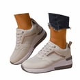 thumbnail image 3 of KANG Fashionable Sneakers With Lace Up Design And Platform For Comfortable Sporty Style Beige 37, 3 of 8