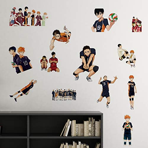 Haikyuu Wall Decals 16x24in Hinata Decor Art Anime Vinyl Stickers For Bedroom Waterproof Wall Art Walmart Com Walmart Com