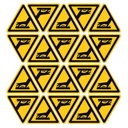 

Uxcell Triangle High Surface Temperatures Warning Sign Self Adhesive 40mm 20Pcs