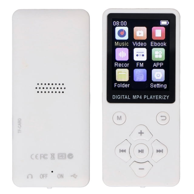 64GB MP3 Player with BT 5.0, 1.8 Inch Color Screen Portable Music Player, HiFi Digital Music Player Supports TXT Format for Outdoor Activities, Gym Workouts