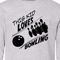 thumbnail image 4 of Inktastic This Kid Loves Bowling Long Sleeve Youth T-Shirt, 4 of 5