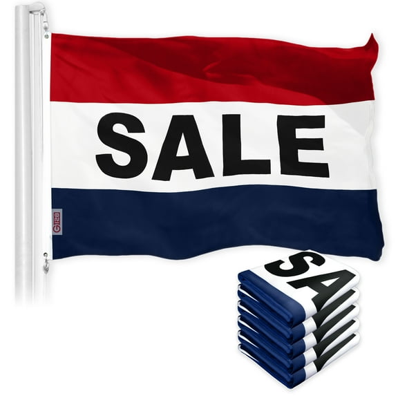 Sale Sign Flag 3x5FT 5-Pack Printed 150D Polyester By G128