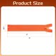 thumbnail image 2 of Uxcell 2Pcs Cremalleras de chaqueta de costura de 8 pulgadas, cremalleras de repuesto de resina para bolsa de manualidades, prendas de vestir, textiles para el hogar, ropa, Rojo Naranja, 2 of 7