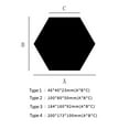thumbnail image 3 of Pegatina de pared,Láminas de espejo hexagonales reflectantes flexibles Azulejos de espejo autoadhesi Tomshoo Silver/tipo 4, 3 of 7