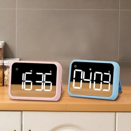 

Ludlz Big Timer with Night Light Portable Battery Powered Magnetic Versatile Countdown Stopwatch for Cooking Classroom Baking