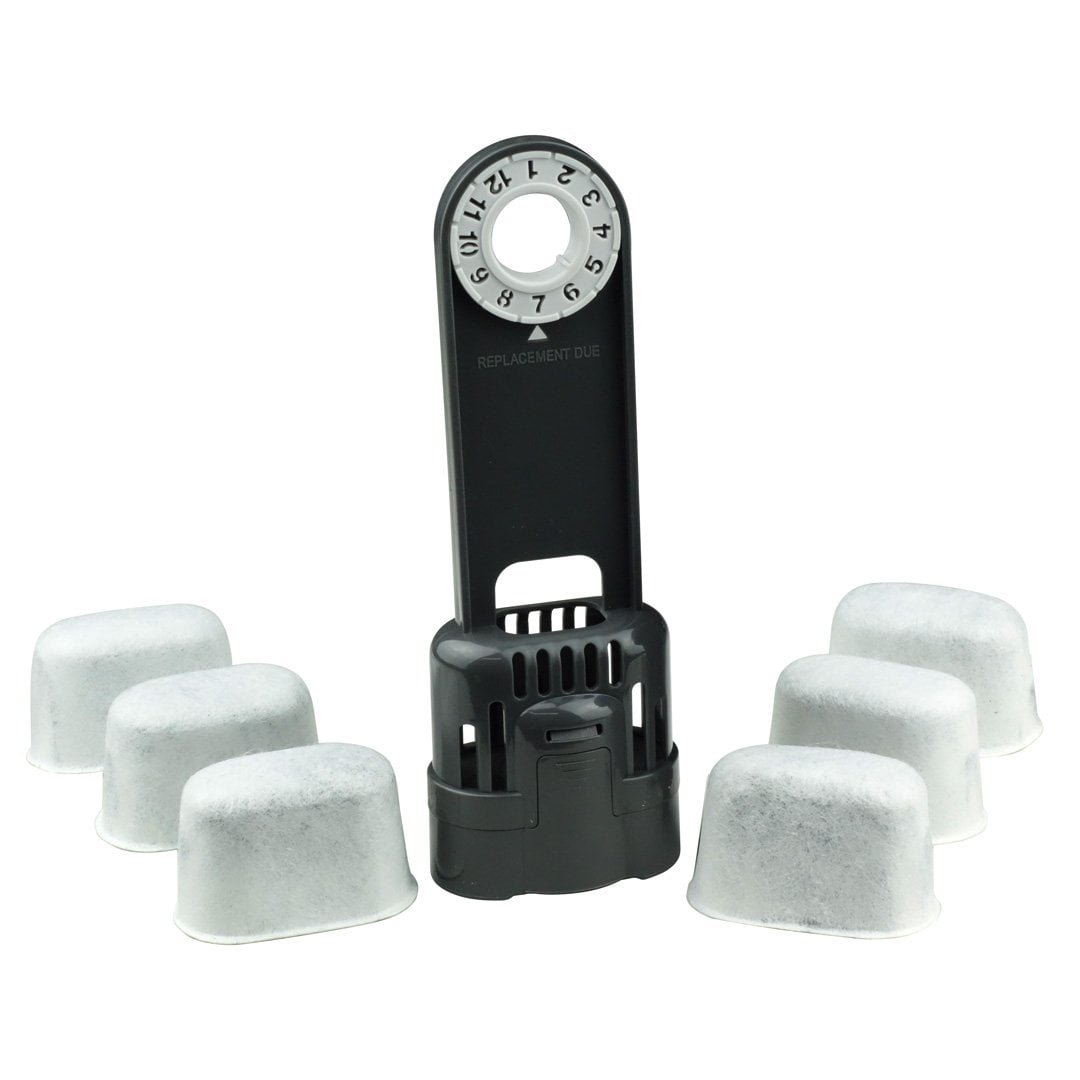 6 Charcoal Water Filter Cartridges and Water Filter Holder Compatible