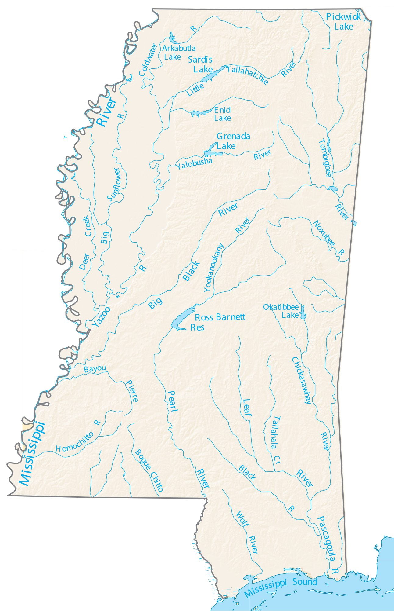 mississippi river map