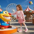 thumbnail image 7 of STQ Toddler Wide Toe Box Shoes:Girls Barefoot Shoes,Baby First Walking Shoes Canvas Casual Preschool Flat Non Slip Comfortable Lightweight Outdoor Pink Glitter Toddler Size 7, 7 of 7