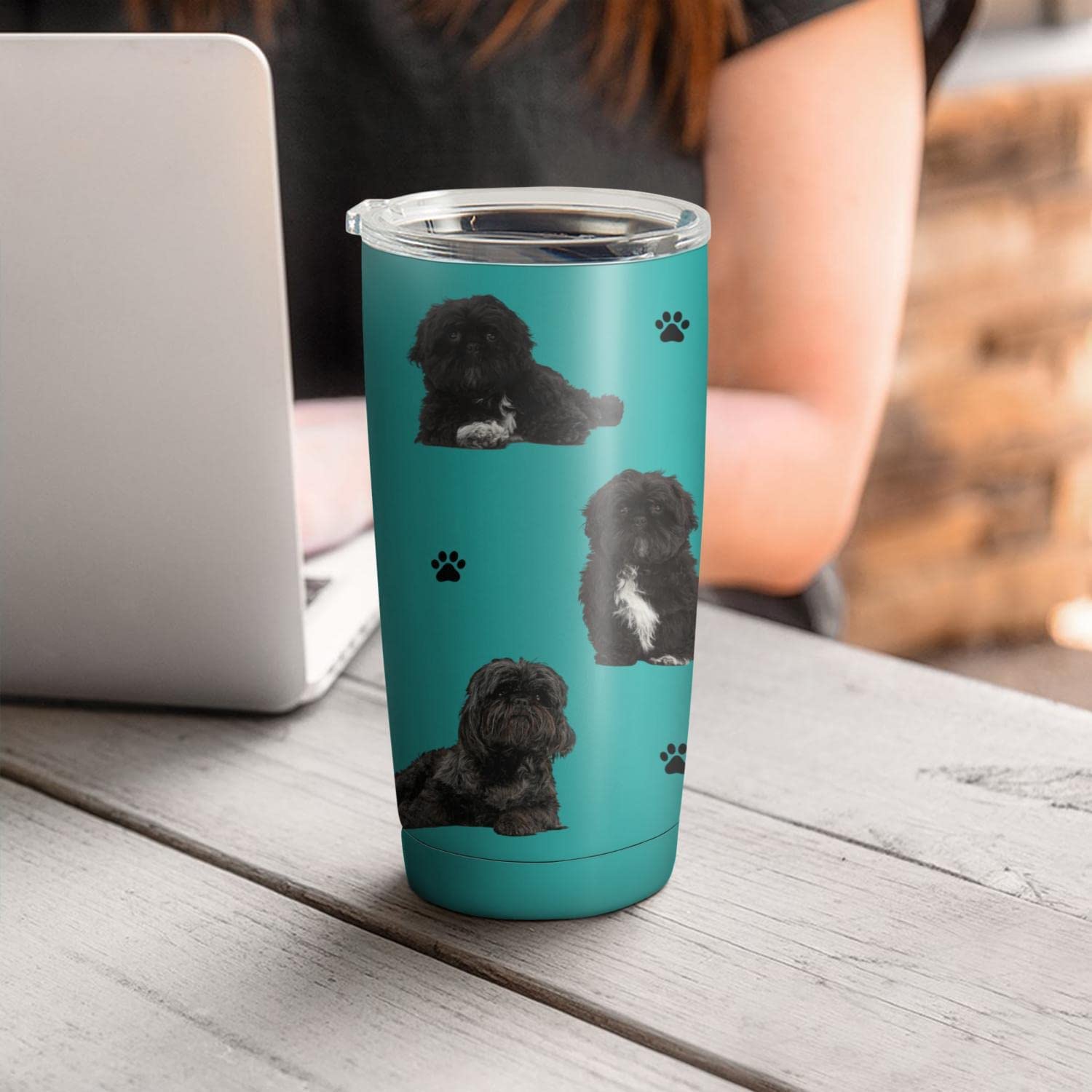 Shih Tzu Mom Stainless Steel Cup Tumbler - Teeruto