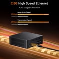 thumbnail image 4 of RNRUO Mini PC, 16GB RAM 256GB M.2 SSD, Intel 6500Y with 2 Cores, WiFi 6 BT5.0 Dual 4K Display VESA Windows 11 Desktop Mini Computer for Laptop, Monitor, 4 of 8