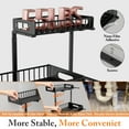 thumbnail image 5 of Under Sink Organizer, 2 Tier Slide Out Under Kitchen Sink Organizer and Storage, LASHOW’ Height Adjustable Pull Out Kitchen Bathroom Metal Sink Storage Shelves., 5 of 6