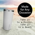 thumbnail image 6 of Corkcicle Classic Triple Insulated Coffee Mug with Lid, Gloss White, 16 oz – Stainless Steel Travel Tumbler Keeps Beverages Cold 9+hrs, Hot 3hrs – Cupholder Friendly Travel Coffee Tumbler, 6 of 8