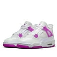 thumbnail image 3 of Big Kid's Jordan 4 Retro White/Hyper Violet (FQ1314 151) - 5.5, 3 of 6