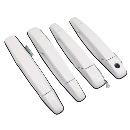 4Pcs Protective Outside Door Handles Vehicle Handles Accessory for 2007-2013 Silverado Sierra Olympic White