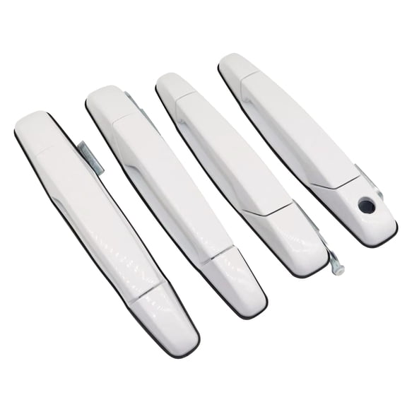 4Pcs Protective Outside Door Handles Vehicle Handles Accessory for 2007-2013 Silverado Sierra Olympic White