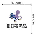 thumbnail image 4 of Boys The deeper you Go The Better it Feels Cute Sports Wall Decal Decoration underwater Creature Vinyl wall Sticker Decor Lasts Years and Easily Removable - Size: 40 In(W) x 36 In(H), 4 of 5
