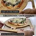 thumbnail image 4 of 2-in-1 Wooden Pizza Peel & Bamboo Cutting Board, Dual Grip Pizza Paddle Board for Baking, Pizza Spatula & Large Cutting Board for Pizza, Pizza Turning Peel for Baking Accessories, 17" X 13.5", 4 of 9
