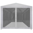 thumbnail image 4 of VidaXL 236.2" x 118.1" White Outdoor Canopy, 4 Mesh Sidewalls and UV Resistant, 4 of 7