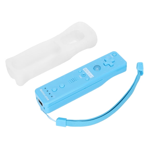 Mando a distancia con función de vibración y sonido, mango para juegos, accesorios para consolas de juegos con Motion Plus para Wii U, azul océano