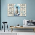 thumbnail image 3 of HFDF Lighthouse Wall Art Nautical Decor Ocean Coastal Canvas Painting Prints Christian Religious Quotes Pictures Wall Decor Modern Artwork Home Decoration for Bathroom Living Room 10x8inch Framed, 3 of 6