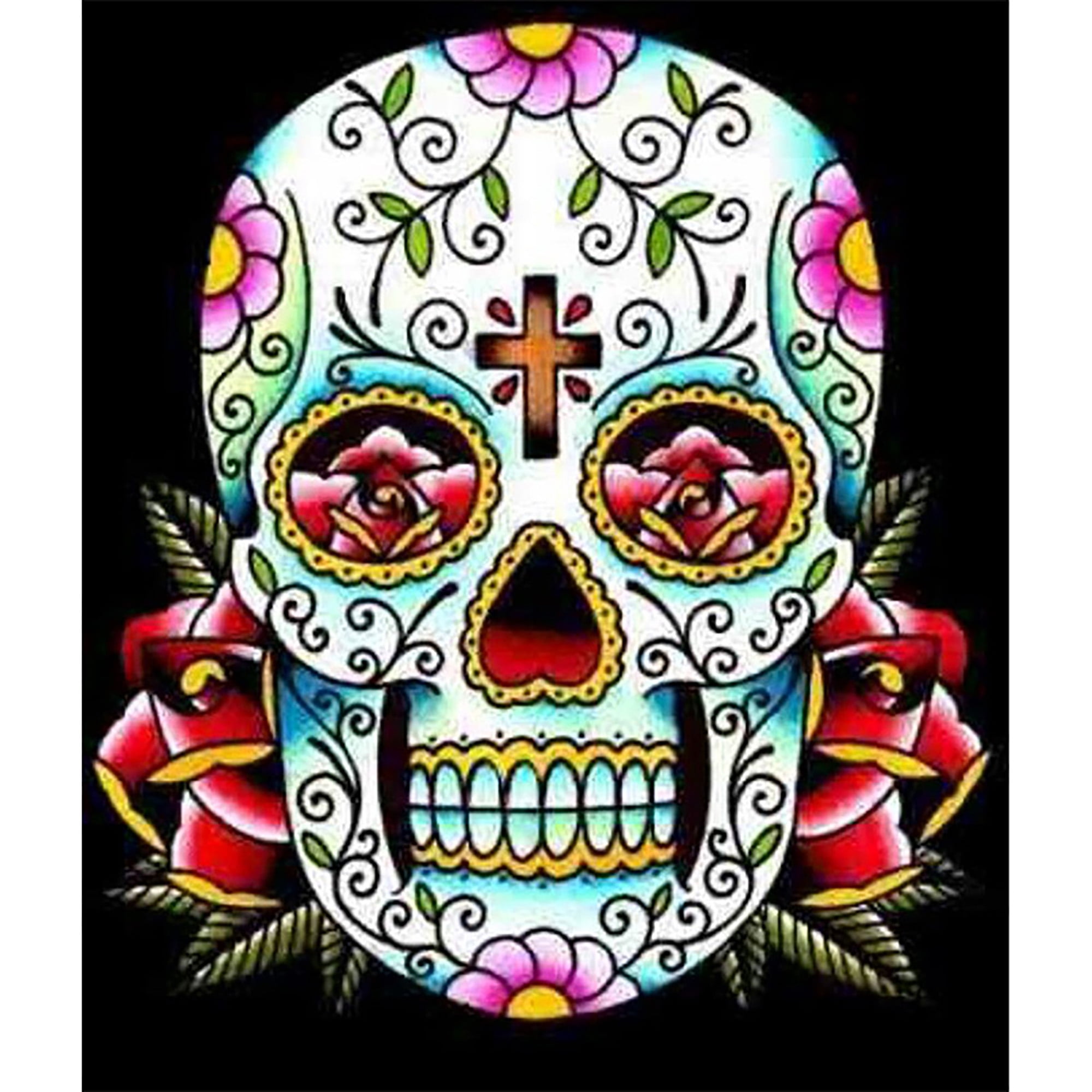 Skull DIY 5D Full Drill Diamond Painting By Number Kits Embroidery