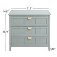 thumbnail image 5 of 3-Drawer Cabinet Modern Dressers Chest with 3 Drawers Clothes Organizer Storage Cabinet for Living Room Bedroom, Light Grey, 5 of 6