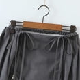 thumbnail image 3 of New Spring and Summer Women's Feminine Sexy Tie Zipper Skirt-grey belt-M, 3 of 6