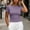 Purple, variant on jjayotai Plus Size Workout Tops for Women Short Sleeve Shirts Crew Neck Slim Fitted Blouses Athletic Quick Dry Gym Yoga Running T-Shirt
