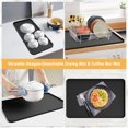 thumbnail image 2 of Silicone Coffee Mat,24''x16'' Coffee Bar Mat with Detachable Dish Drying Mat for Kitchen Countertops,Coffee Bar Accessories Fit Under Coffee Maker Co, 2 of 8