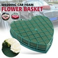 thumbnail image 2 of 2Pcs Floral Foam Heart-Shaped Flower Holder with for Wedding Centerpiece Car Table Arrangement, 2 of 8