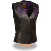 UPC 226001001574 product image for Milwaukee Womens Vest w/Reflective Tribal Design & Piping Purple | upcitemdb.com
