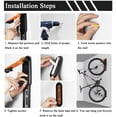 thumbnail image 4 of Remote Bike Rack Foldable Vertical Bike Rack, Wall Mounted Heavy Duty Bike Wall Hook Garage for Garage Shed Orange, 4 of 5