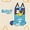 Bluey, variant on Zak Designs 8-Piece Bamboo Melamine Kids Dinnerware Set
