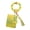 Yellow, variant on Luminous Silicone Keyring Bracelet Beaded Wrislet Keychain for Women Girl Card Wallet Car Keys Chain Holder Bangle Key