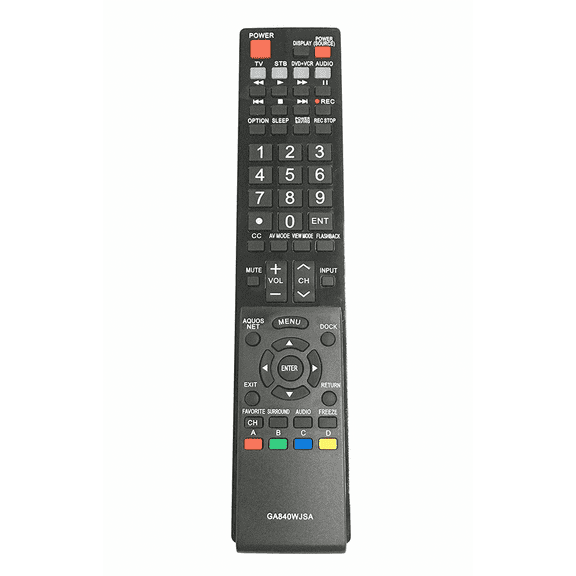 GA840WJSA New Replacement Remote Control for Sharp Aquos TV