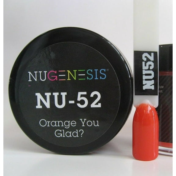 NUGENESIS Nail Color Dip Dipping Powder 1.5oz/jar - NU52 Orange You Glad