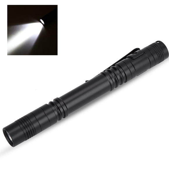Small LED Penlight Torch, Portable Mini Flashlight Pocket Flash Light Stylus Pen Light with Clip, 2 X Aaa Battery Powered not included, Torch for Inspection, Work, Repair and Mor