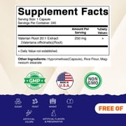 3 PackVitamatic Valerian Root Extract 20:1 – Concentrated Botanical Extract Capsules – Non-GMO, Gluten Free – 240 Capsules