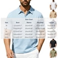 thumbnail image 3 of Men's Big and Tall Short Sleeve Casual Button Shirt Casual, 3 of 8