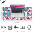 thumbnail image 5 of Long Mouse Pads for Desk,Pioneer Flower Floral Print Pattern Desk Mats on Top Of Desks, Desk Mouse Pad Extra Large with 3mm Non-Slip Base and Stitched Edge for Gaming,Office,Work,Home 35.4"x15.7", 5 of 6