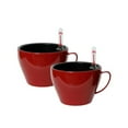 thumbnail image 1 of Algreen 15523 5.5 in. Modena Cappucino Cup, Gloss Red, 2 Pack, 1 of 1