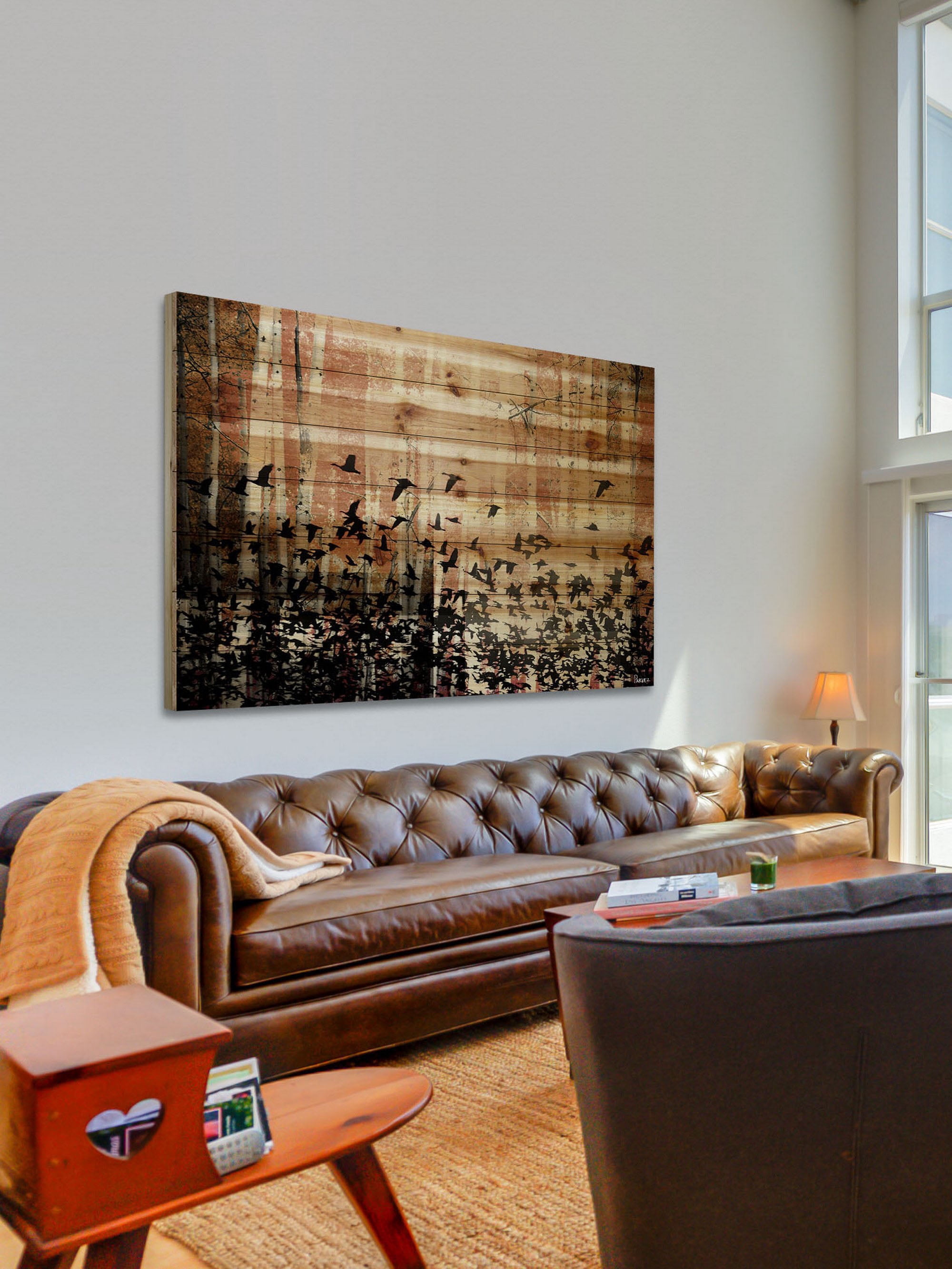 Parvez Taj Aspen Wood Pinewood Wall Art, 20" x 30"