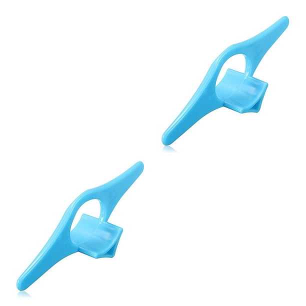 Monstrate Home Book Page Holder Adults Children Marker Bookmark Plastic PP Portable Reading Stationery Pages Students Assistant Spreader Azul 2piezas