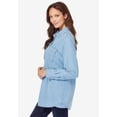 thumbnail image 3 of Roaman's Women's Plus Size Olivia Denim Big Shirt, 3 of 4