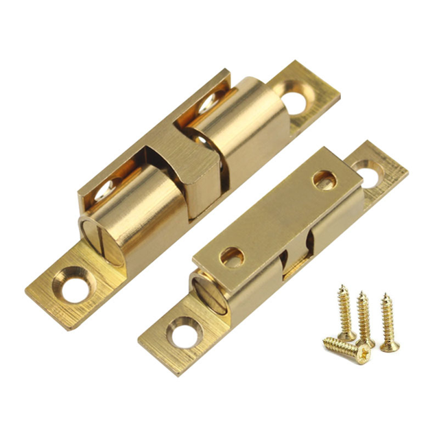 Pestillo de bola doble de latón de 70mm ShuxiuWang cerradura de puerta 10 uds