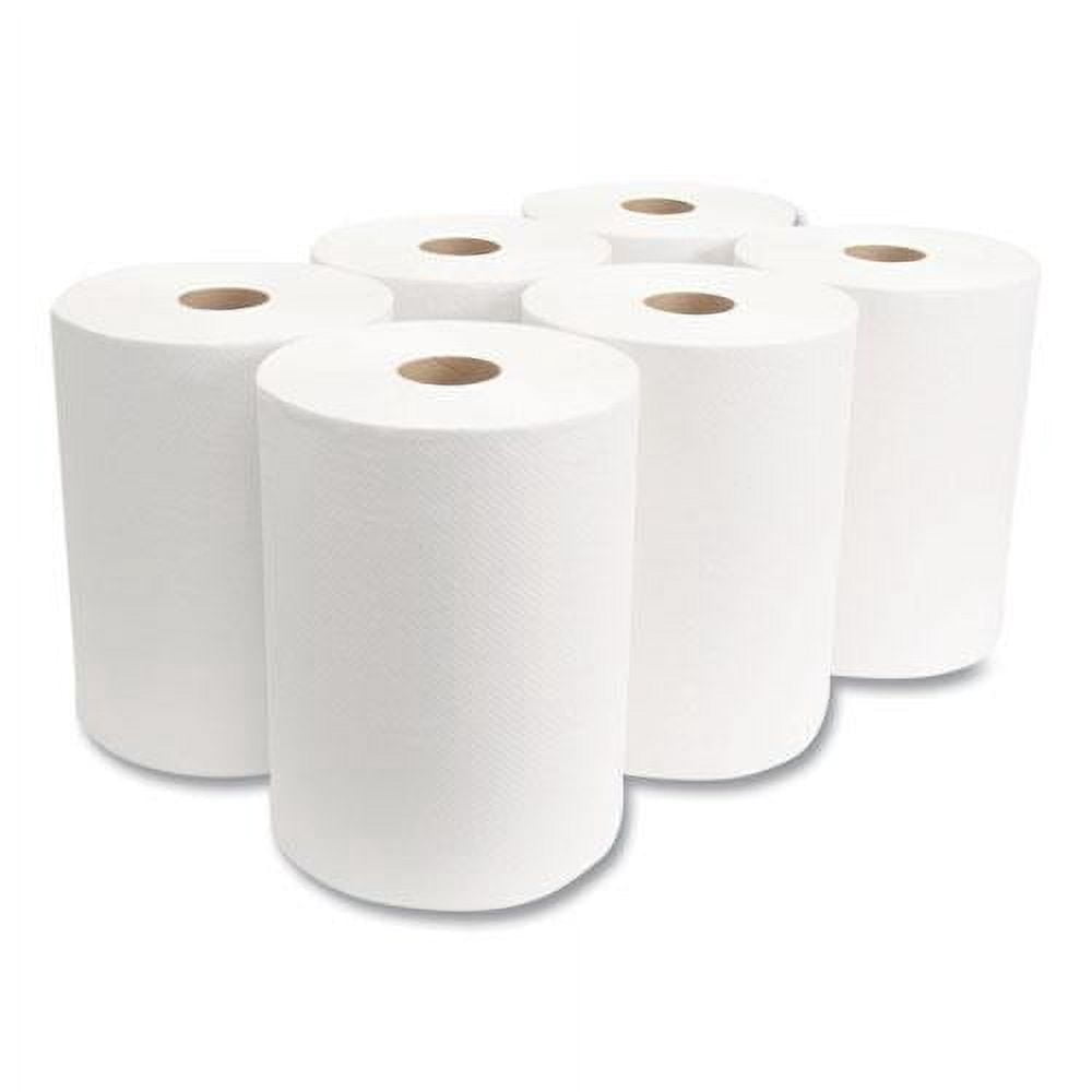 Morcon Paper 10 Inch Roll Towels, 1-Ply, 10" x 800 ft, White, 6 Rolls/Carton (W106)