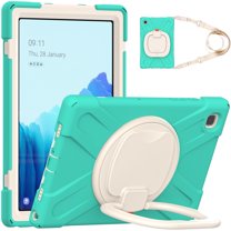 XYX Case for Samsung Galaxy Tab A7 10.4 inch SM-T500/SM-T505, 360 Degree Rotating Hand Grip Shockproof Cover with Shoulder Strap, Mint Green