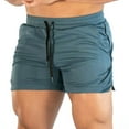 thumbnail image 1 of Mens Gym Training Running Shorts Pants Sport Workout Lace-up Pockets Fitness Basketball Boxer, 1 of 3