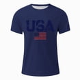thumbnail image 3 of UAYOTSE 4th of July Mens T Shirts Independence Day American Flag Print Patriotic Tops Summer Short Sleeve Gym Workout Tees,Sizes L, 3 of 5