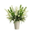 thumbnail image 1 of Allstate Floral WF3480-CR-GR 27 in. Hx26 in. Wx26 in. L Bells of Ireland-Wildflower in Vase Cream Green, 1 of 1